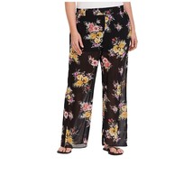 TORRID Floral Pull-up Pants Black Half-Lined Size 4X - $19.79