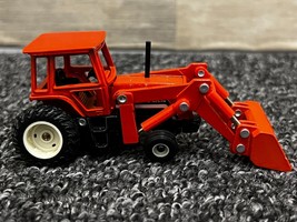 DEUTZ ALLIS 1/64 Scale Farm Tractor w/ Bucket Loader Toy #1597D Ertl ~ Vintage - £15.20 GBP