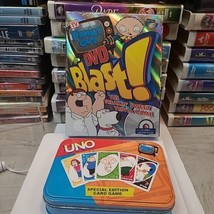 UNO Family Guy Special Edition Card Game 2004 USED + DVD blast Trivia Ga... - $12.00