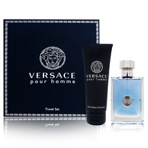 Versace Pour Homme Men Gift Set (Eau De Toilette Spray, Hair and Body Sh... - £53.60 GBP