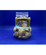 Toothpick Holder Florida Travel Souvenir Water Well Decorated w/Seashell... - £4.91 GBP