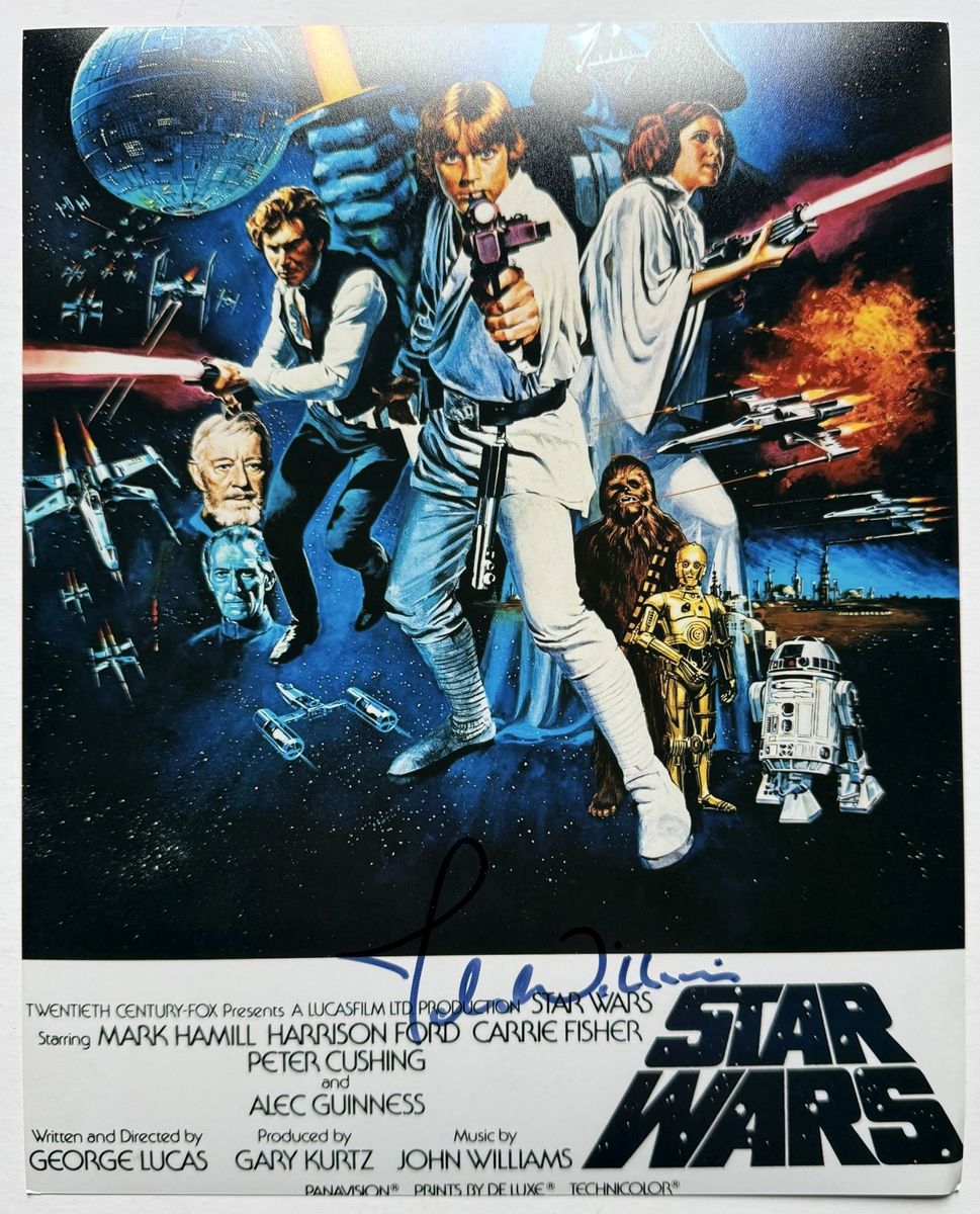John Williams Signed Autographed "Star Wars" Glossy 8x10 Photo - $299.99 John Williams Signed Autographed "Star Wars" Glossy 8x10 Photo - $299.99