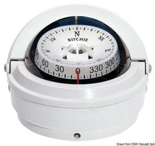 RITCHIE Voyager External Compass 3 Inches White/White - $235.82