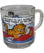 1978 McDonald&#39;s Garfield Vintage Glass Coffee Cup Mug I’m Easy To Get Al... - $12.26 CAD