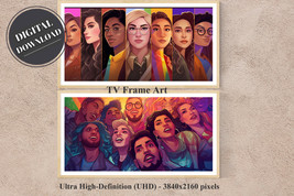 Samsung FRAME tv Art | LGBTQ+ Pride Themed (Set of 2), 4K (16x9) | Download - £2.78 GBP