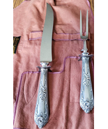 Reed and Barton Sterling Silver Carving Set With Stainless Steel Blade  - £94.96 GBP