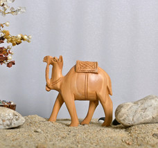 Handcrafted Wooden Camel Figurines - Rustic Décor and Traditional Artistry - £19.73 GBP