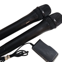 2 Mic Professional Wireless Dual Microphone Cordless Handheld NO RECIEVER READ - £27.64 GBP