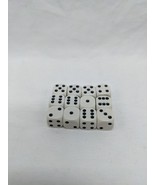 Lot of (12) Black And White 1/2&quot; Dice - $9.90