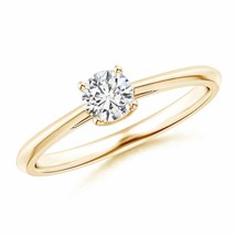 Authenticity Guarantee 
Knife-Edged Classic Round Diamond Solitaire Ring in 1... - £568.50 GBP