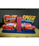Disney Cars Lightning McQueen Radiator Springs Wooden Bookends - £31.85 GBP