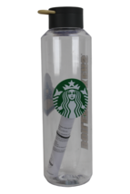 Starbucks Clear Plastic 24 OZ Water Bottle Purdue Boilermakers Logo Drinkware - £13.50 GBP
