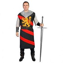 Medieval Viking Renaissance Black&amp;Red Color Tunic Dress Armor Reenactment  - £53.82 GBP