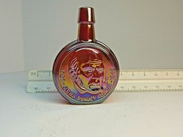 Vintage Wheaton John Quincy Adams Mini Glass Bottle Red Iridescent President - £11.87 GBP
