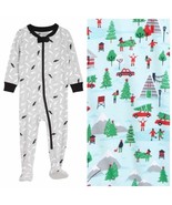 Tucker + Tate Babies&#39; Print Fitted One-piece Pajamas in Cotinga Winter C... - $27.35 CAD