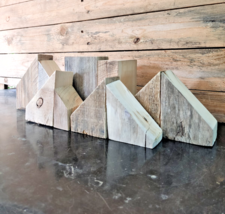 1kg Reclaimed Wood Craft House Lot – DIY Raw Wooden Blocks &amp; Mini Houses - $149.30 MXN