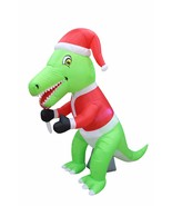 6 Foot Tall Christmas LED Inflatable Green Dinosaur Lollipop Yard Decora... - €38,58 EUR