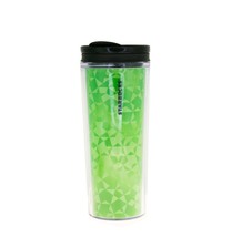 Starbucks Neon Lime Green Geometric Triangle Acrylic Travel Tumbler Cup ... - £21.81 GBP