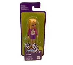 Mattel 2021 Polly Pocket 3.5 Inch Doll POLLY Blonde hair Blue eyes Plane... - $7.91