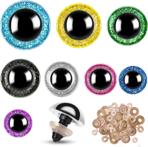 160Pcs Large Safety Eyes for Amigurumi Glitter Eye for Stuffed Animals for DIY D - £11.95 GBP