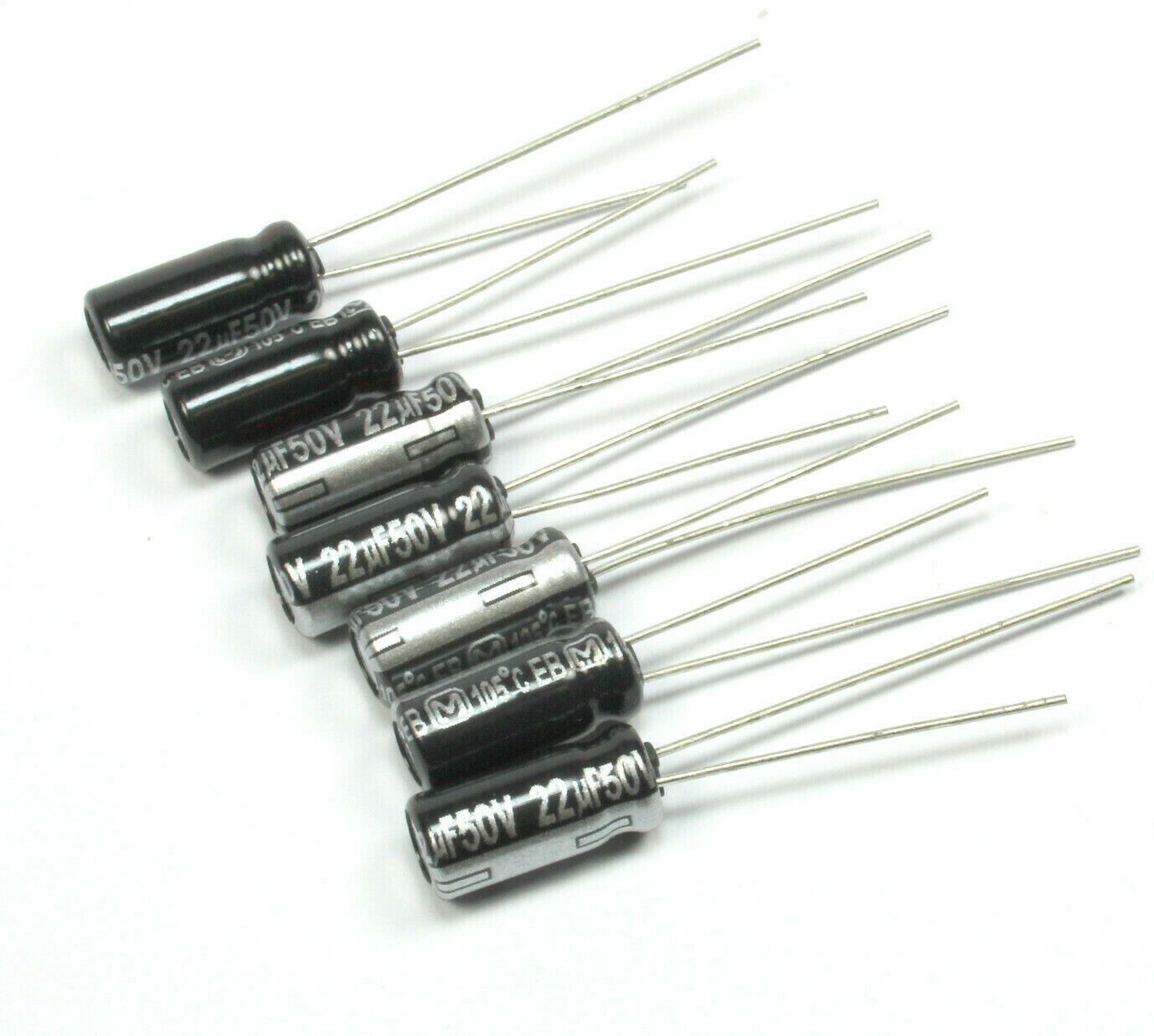 12pcs Panasonic EB 22uF 50v 105c Radial Electrolytic Capacitor - $5.75