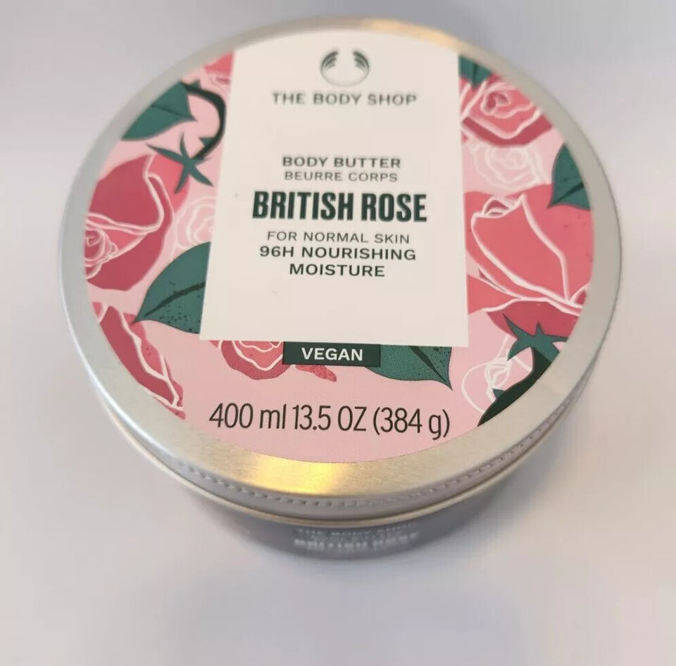 The Body Shop British Rose Body Butter Normal Skin Vegan 13.5 oz pick pack - $29.69 - $54.67