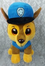 Ty Paw Patrol Chase Puppy Dog Blue Hat Beanie Boos 10&quot; Plush Stuffed Ani... - $9.89