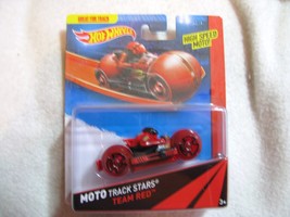 Hot Wheels Moto Track Stars. Team Red. 2013. Ages 3+. Unopened. - $481.30 MXN