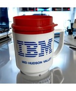 Vintage IBM travel plastic Short Coffee Tea Cup lid Mid-Hudson Valley US... - $264.64 MXN
