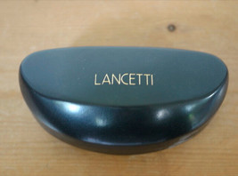 Lancetti Black Hard Shell Sunglasses Eye Glasses Clam Case Velour Lined - £15.67 GBP