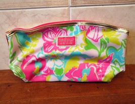 Lilly Pulizter Estee Lauder Makeup Bag Shiny Plastic Finish Never Used Stored - £7.90 GBP