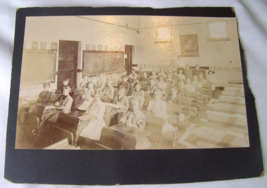 c1910 Antique Seneca Falls First Ward School Class Cabinet Photo - £11.86 GBP