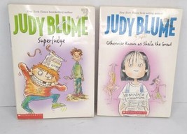 Lot of 2 Judy Blum Books. Super fudge &amp; Otherwise known As Sheila The Gr... - £6.22 GBP