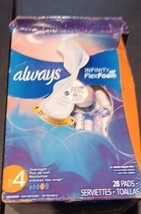 Always Infinity FlexFoam Pads for Women, Size 4, Overnight Absorbency (ZZ33) - £14.00 GBP