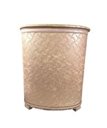 Vintage Pearl Wick Pink Clothes Hamper w/ Lucite Handles–1950s Mid Centu... - $118.75