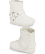 FRYE Kids Baby Harness Infant Girl&#39;s Boot Crib Shoes, White, Size 1, 3 - $29.40