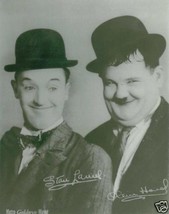 Stan Laurel And Oliver Hardy Autographed 8x10 Publicity Rp Photo  Classic - £11.71 GBP