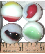 vintage Marble King marbles LOT 1 inch size machine made shooter - $13.00