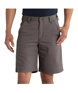 Carhartt Men&#39;s Rugged Flex Rigby Shorts Grey Canvas Work Size 38 10&quot; Inseam - $29.99