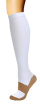 Miracle Copper Compression Socks , White (Large/Extra Large) - £4.82 GBP