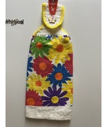 Bright and Bold Floral Hanging Towel - $3.50