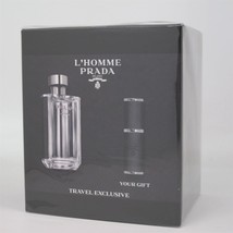 L&#39;HOMME by Prada 2 Pcs Set: 100 ml/3.4 oz &amp; 8 ml/ 0.27 oz Eau de Toilette Spray - £118.98 GBP