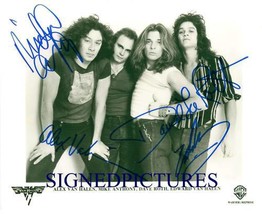 Van Halen Autographed 8x10 Rp Photo With David Lee Roth Eddie Alex Mike Anthony - £15.70 GBP