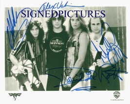Van Halen Signed Autograph 8x10 Publicity Rp Photo With David Lee Roth Edward + - £15.00 GBP