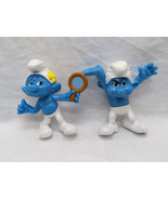 (2) Smurf McDonalds Vanity And Hefty Smurf Toys 3&quot; - $17.81