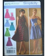 Simplicity Pattern #4070 Special Occasion Dresses Misses&#39; Sz 6 -14 uNCUT - €7,69 EUR