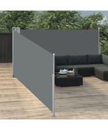  Side Awning Anthracite Polyester with PU coating 39.4x393.7 in - $4,083.94 MXN
