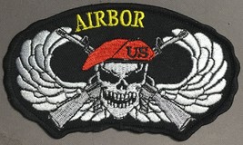 Airbor(ne) Skull crossed rifles Wings As Is patch     One of a kind - $18.64 MXN