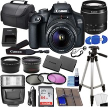 Complete Photo Bundle For The Canon Eos 2000D (Rebel T7) Dslr Camera, And Case. - £443.22 GBP