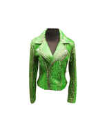 Trendy Snakeskin Leather Jacket - $960.41 CAD+